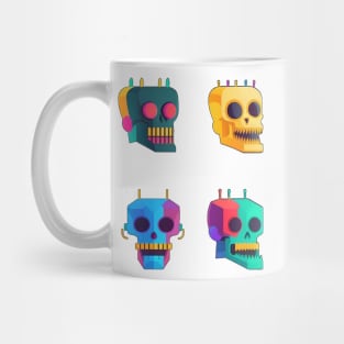 Neon Skulls Kawaii Inspired Mug